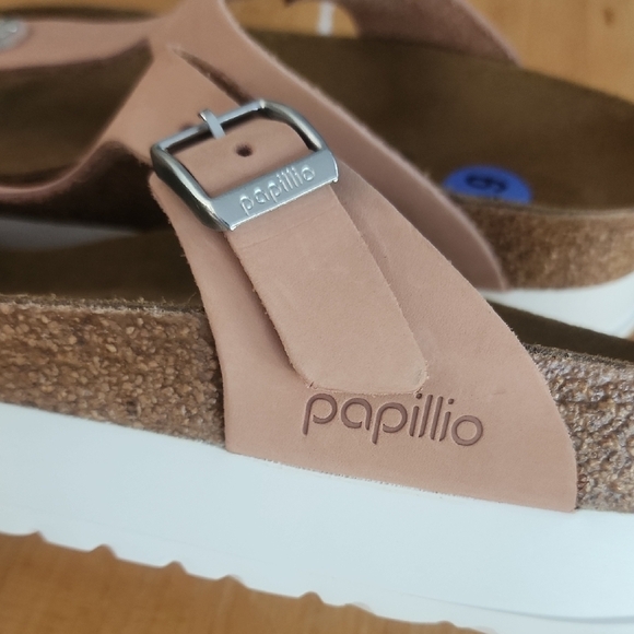 Birkenstock Gizeh Papillio Light Pink T-Stap Sandal Size 37 6.5 - Picture 5 of 6